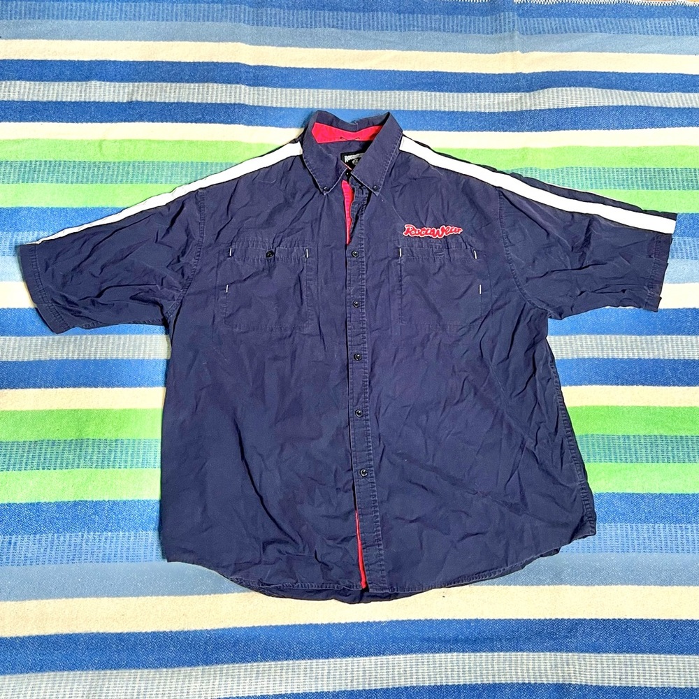 Y2K 2000s Rocawear Short Sleeve Button Up Shirt